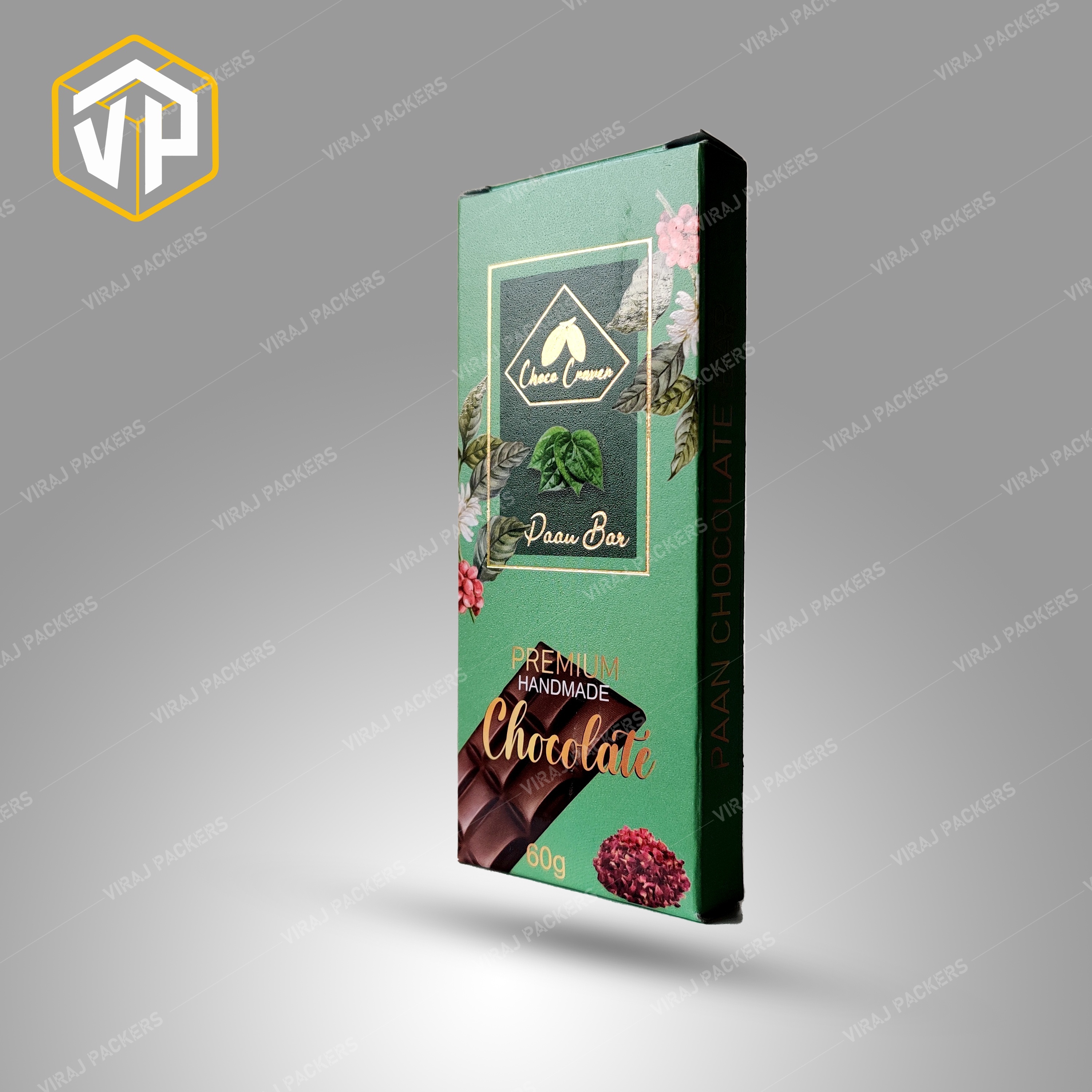 Chocolate Packaging Box - High-quality Paper, Customized Size , Glossy Lamination Finish With Secure Closure And Lined Interior For Freshness