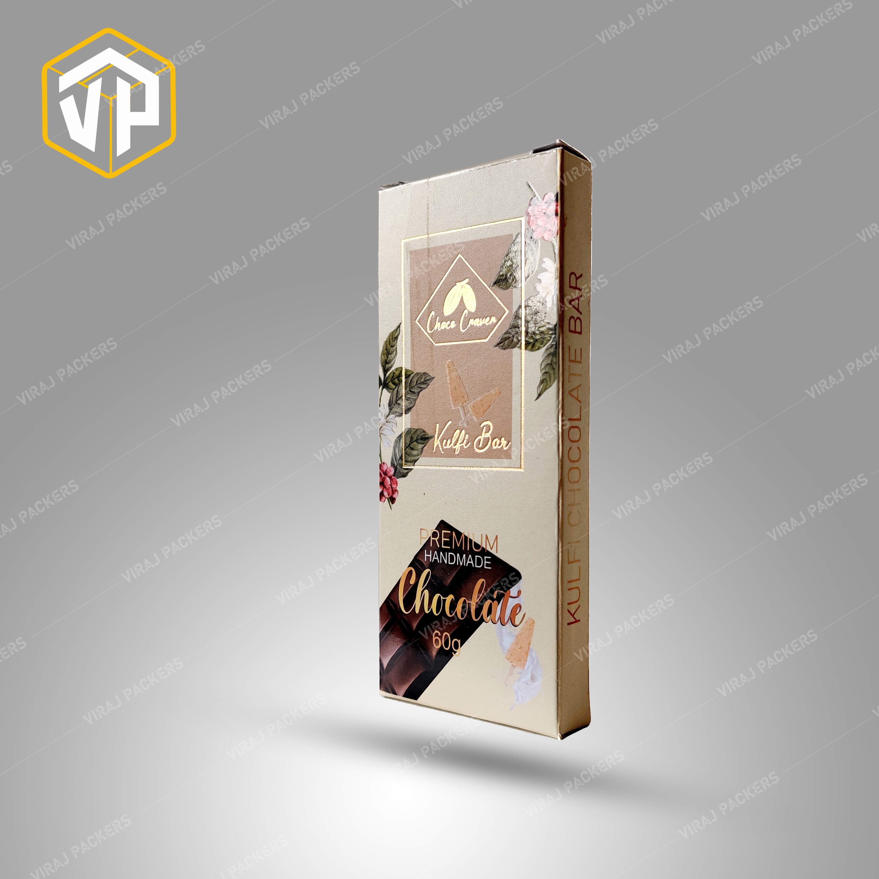 Chocolate Packaging Box - High-quality Paper, Customized Size , Glossy Lamination Finish With Secure Closure And Lined Interior For Freshness