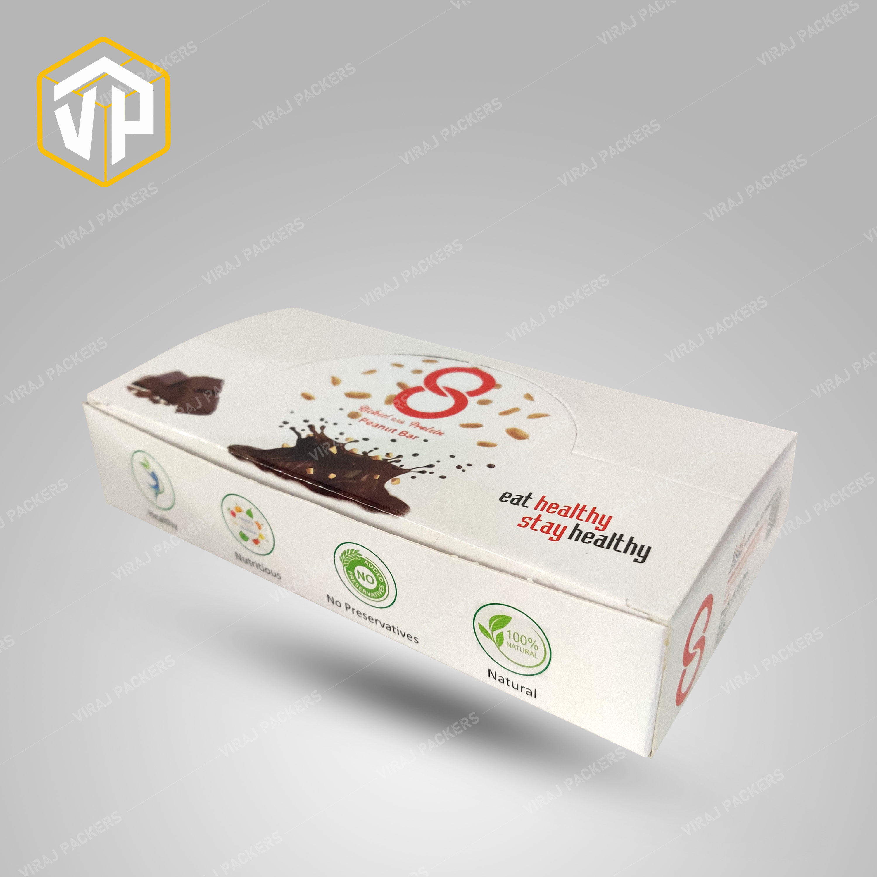 Chocolate Packaging Box - Paper , Customized Rectangular Shape With Glossy Lamination Finish, Secure Closure For Freshness & Lined Interior Protection