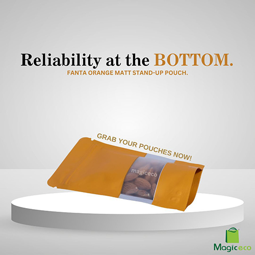 Fanta Orange Matt Stand-Up Pouch - Color: Multicolor