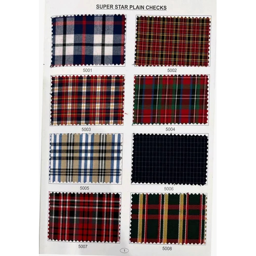 School Uniform Check Fabric By Kothari Textiles