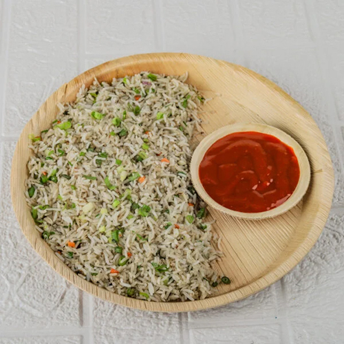 11 Inch Areca Leaf Round Plate - Areca Leaf Material, 11 Inch Size, Beige Color | Biodegradable, Compostable, Disposable For Stylish Events