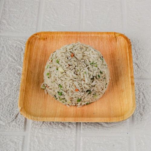 Areca Leaf Square Plate - 7 Inch, Beige Color, Biodegradable & Compostable, Sustainable Dining Solution