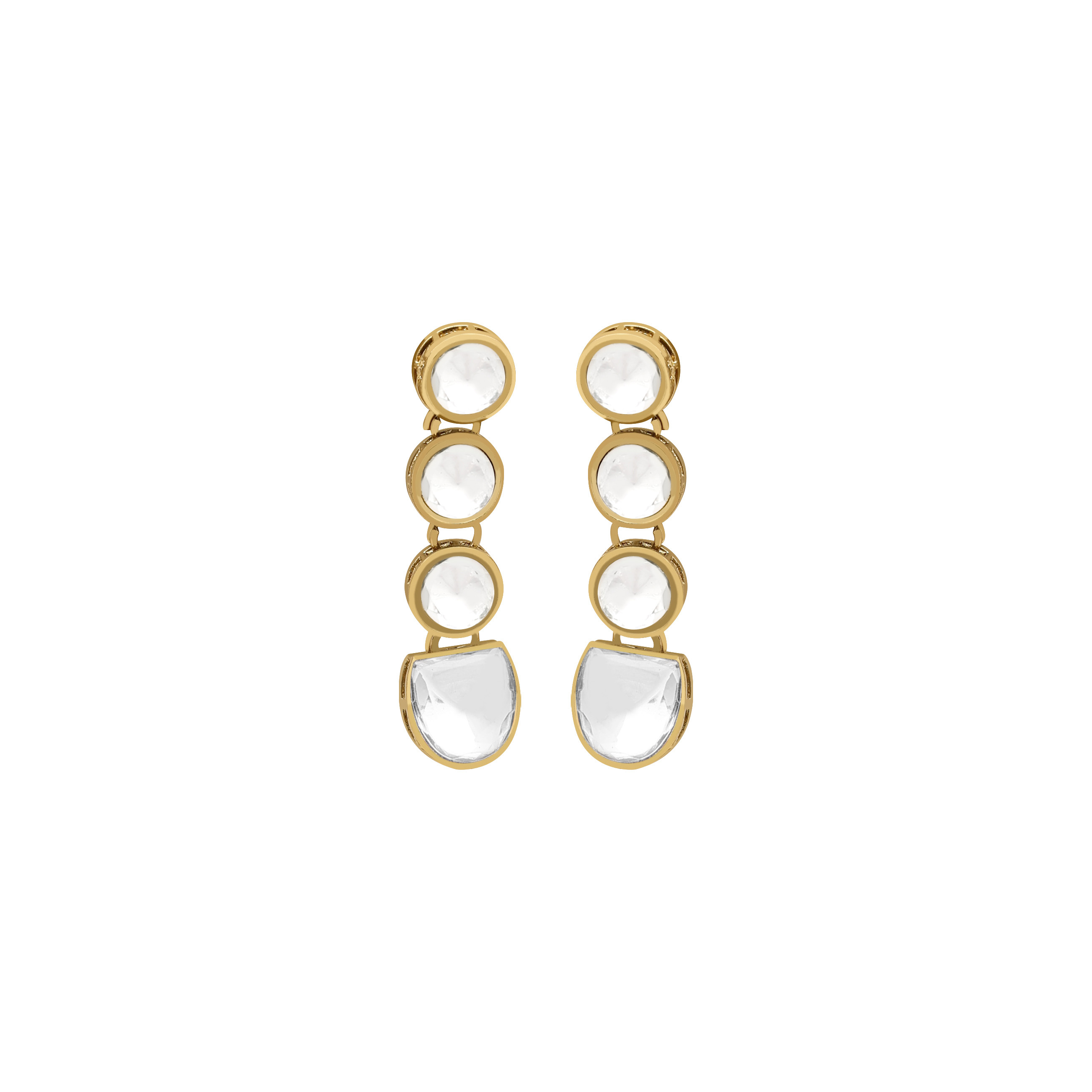 Timeless Beauty Kundan Choker Necklace Set - Alloy, Necklace Length 26 Cm, Width 4.5 Cm, Earrings Length 5 Cm, Color: White | Adjustable Size, Mehandi Plated, Perfect For Weddings