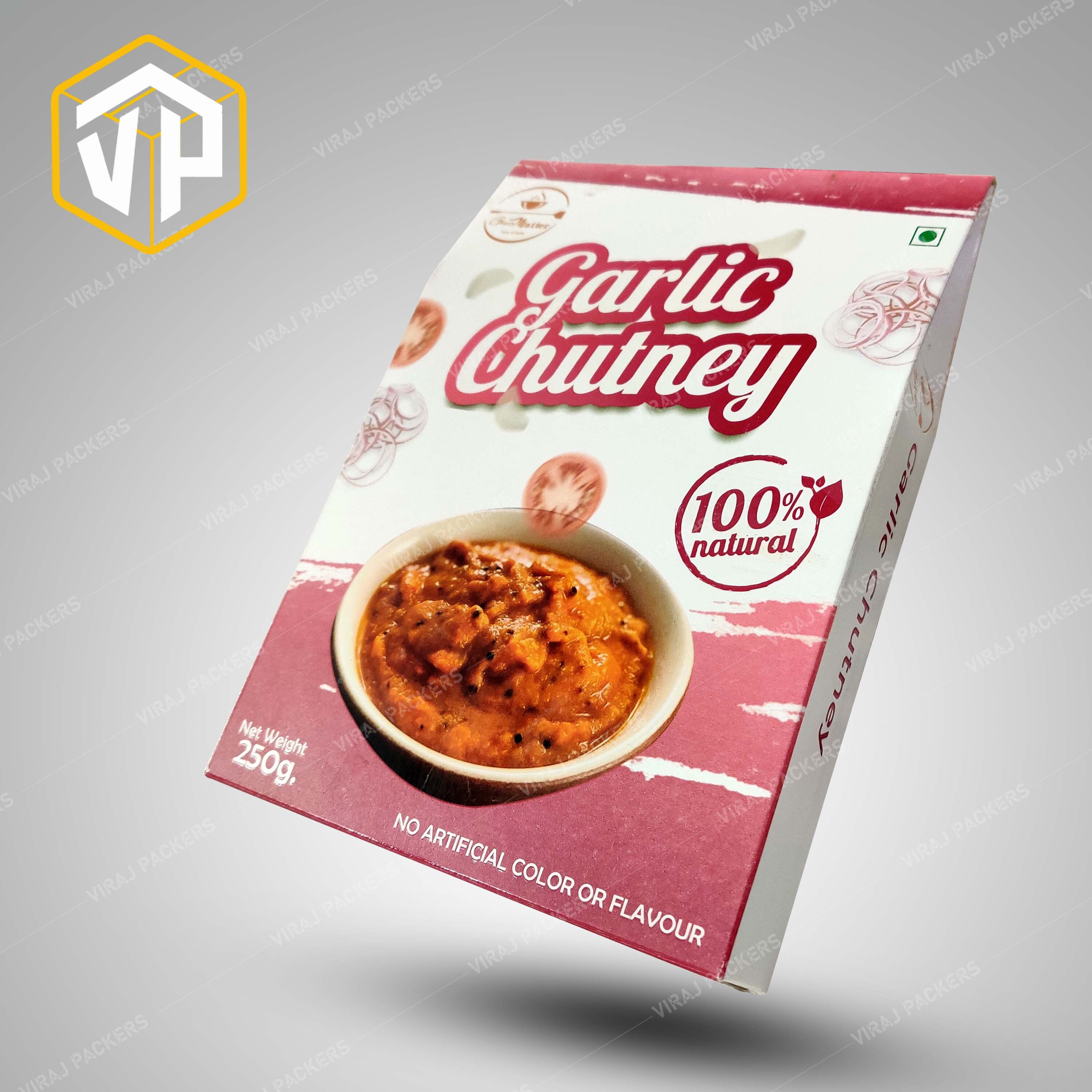 Customized Chutney Packaging Boxes Manufacturer - Paper, Customized Size, Glossy Finish | Eco-friendly Materials, Secure Partitions, Magnetic Closure, Custom Branding Options, Vibrant Graphics