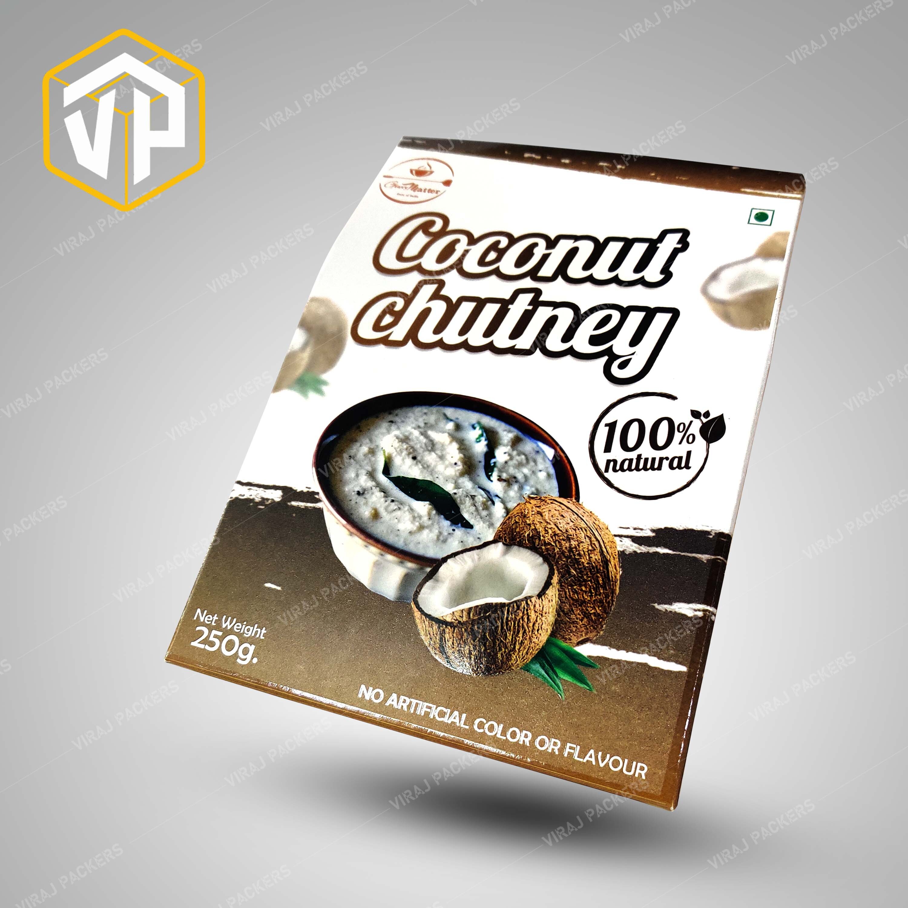 Customized Chutney Packaging Boxes Manufacturer - Paper, Customized Size, Glossy Finish | Eco-friendly Materials, Secure Partitions, Magnetic Closure, Custom Branding Options, Vibrant Graphics