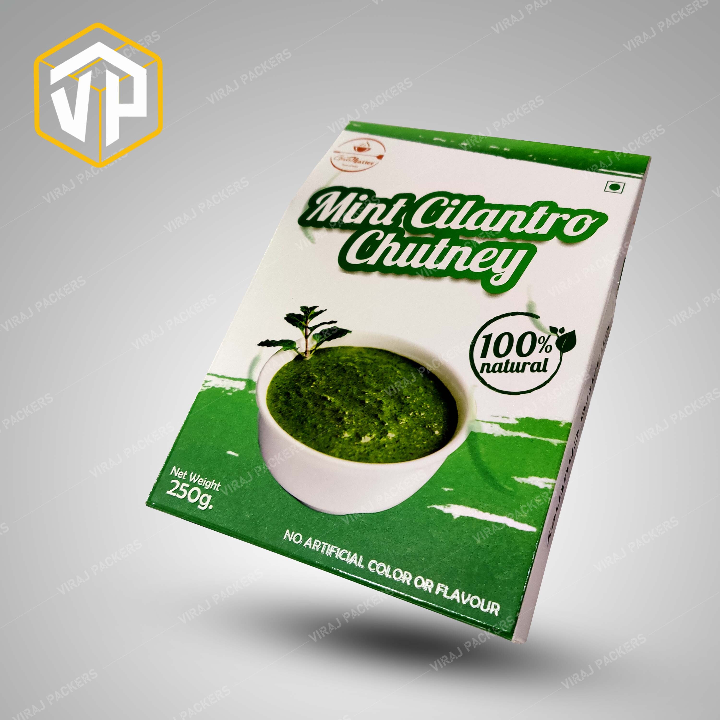 Customized Chutney Packaging Boxes Manufacturer - Paper, Customized Size, Glossy Finish | Eco-friendly Materials, Secure Partitions, Magnetic Closure, Custom Branding Options, Vibrant Graphics