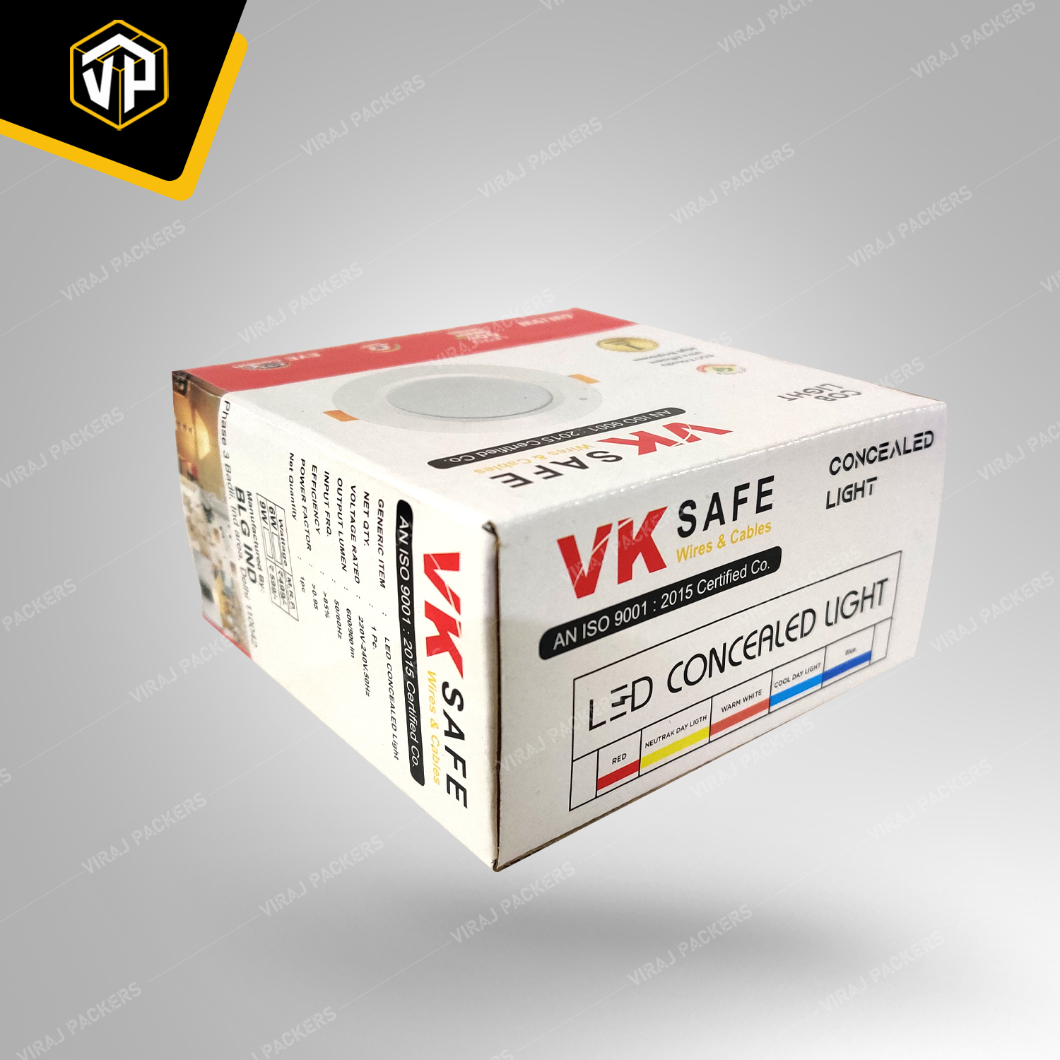 Concealed Light Packaging Boxes Manufacturer - Eco-friendly Paper, Customized Size, Glossy Lamination , Custom Foam Inserts, Magnetic Closure, Uv Offset Printing