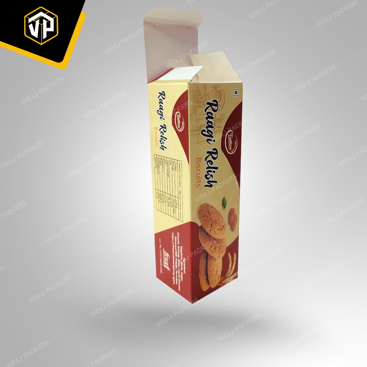 Biscuits Packaging Boxes Manufacturer - Paper Material, Customized Sizes, Other Color, Rectangular Shape | Sturdy, Attractive Designs, Clear Windows, Easy-open Features