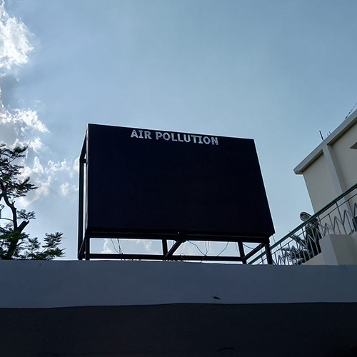 Environmental Outdoor Parameter LED Display - IP65, 220V Input Voltage, Manual Control | Customizable Size, Ideal for Parks and Stadiums