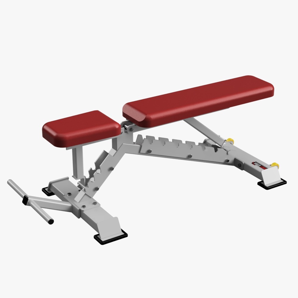 Super Bench - Steel, 52x23x18 Inches | Adjustable Design, Commercial Grade, Pu Foam Seat With Lifetime Warranty