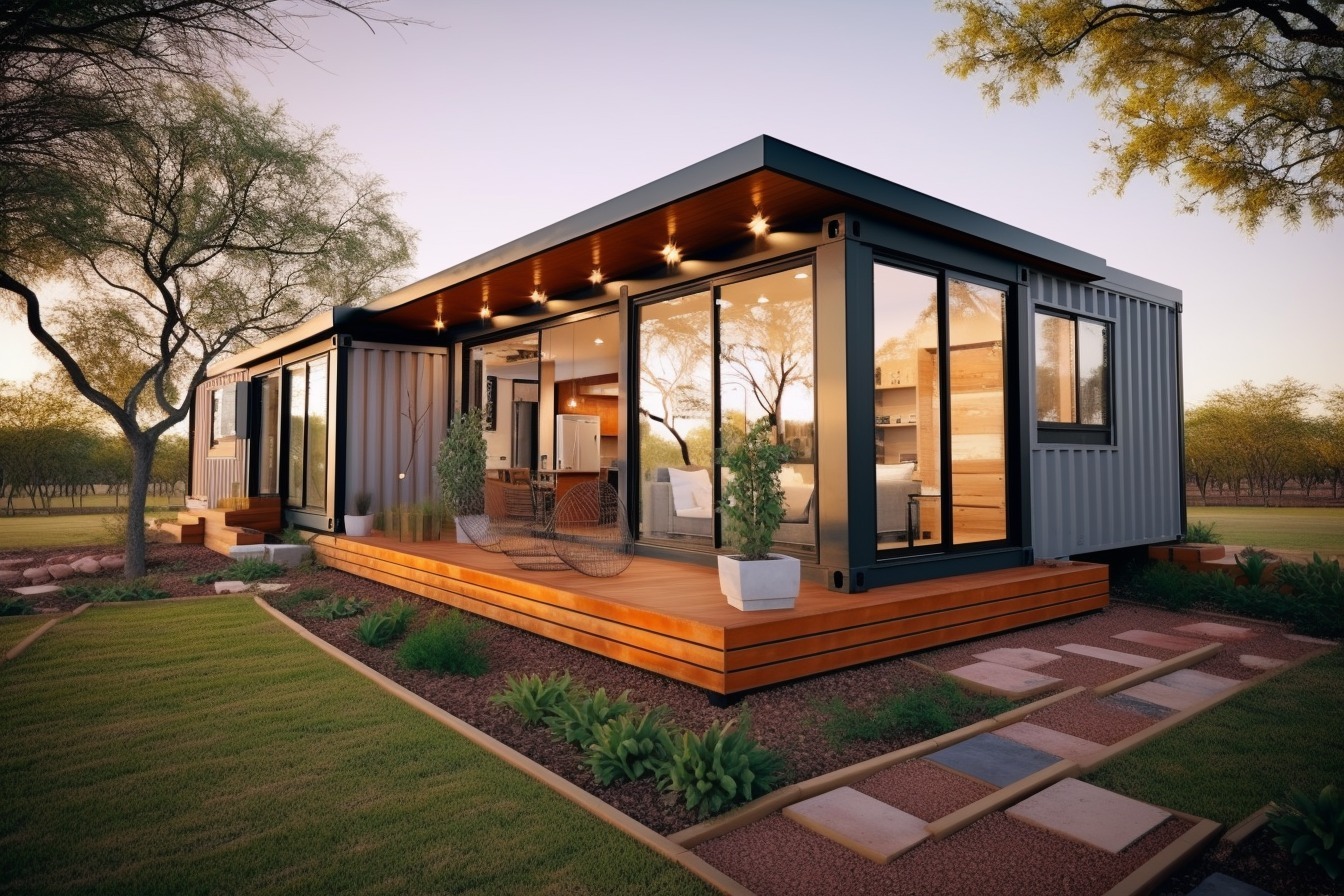 Container Houses By Blizzz Spaces - Color: All Type Of Colors Are Available