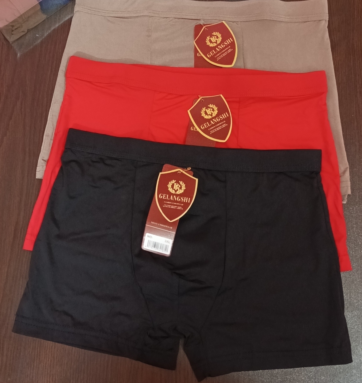 Under Garments - Seamless Polyester, Standard Size, Grey | Breathable, Custom Fit, Plain Pattern Boxer Shorts For Men