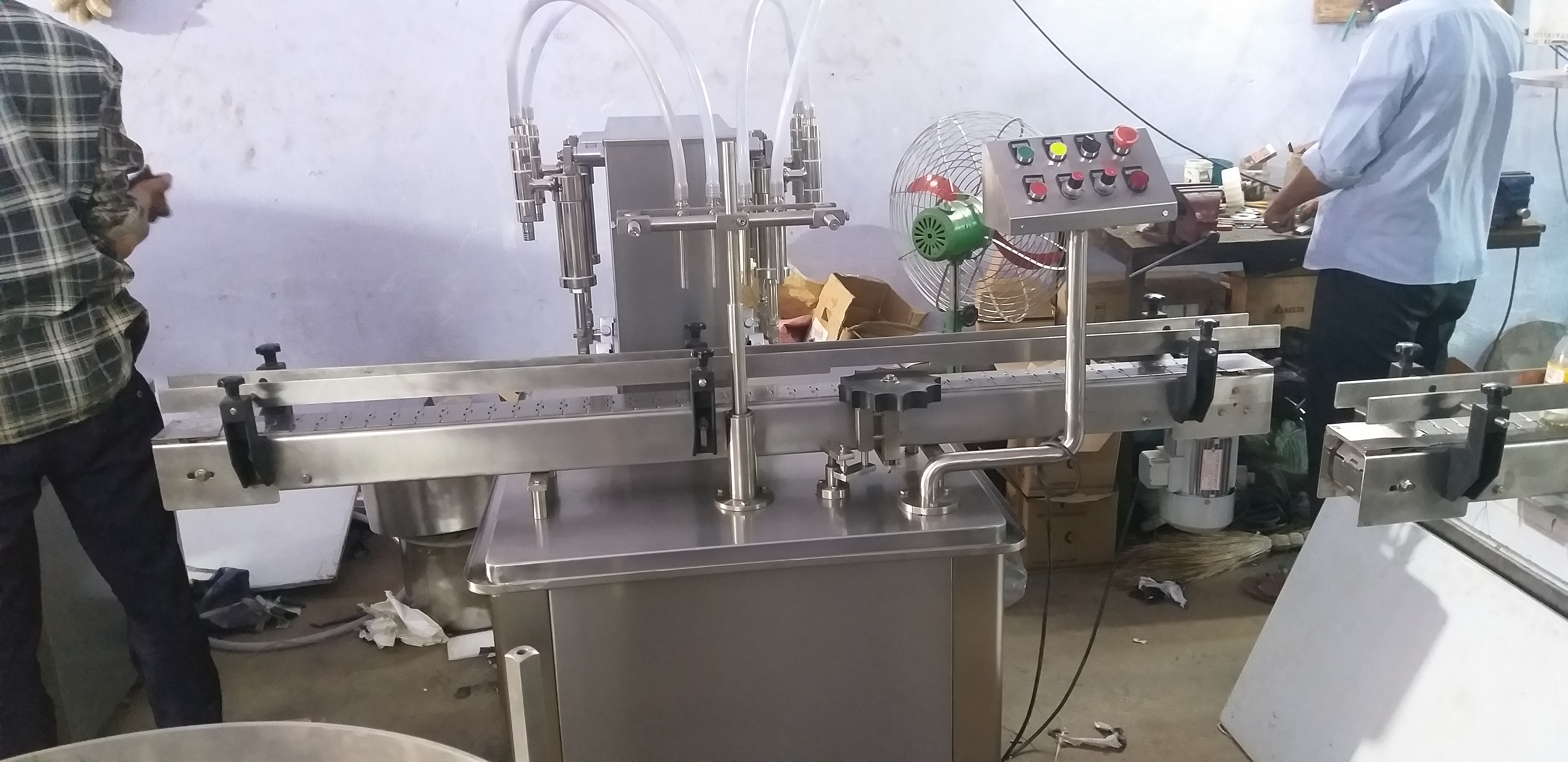 Automatic Ghee Filling Machine - Food-grade Stainless Steel, 1800x800x2000 Mm , High Efficiency, Eco-friendly, Low Noise, 60 Containers Per Minute Filling Speed, Plc Control System With Hmi Touch Screen