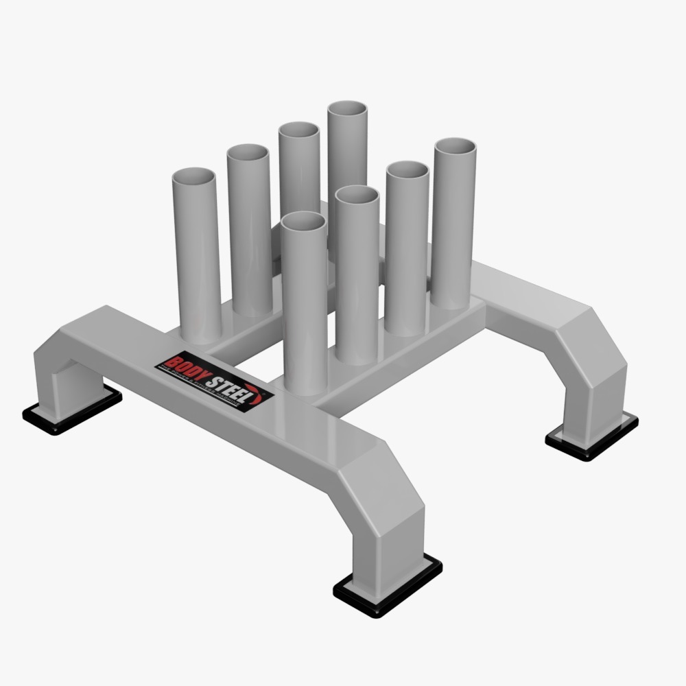 Barbell Rack - 29x24x17 Inches | Commercial Grade Steel Fitness Barbell Holder, Mig Welding Technology, Customizable Color, Lifetime Warranty