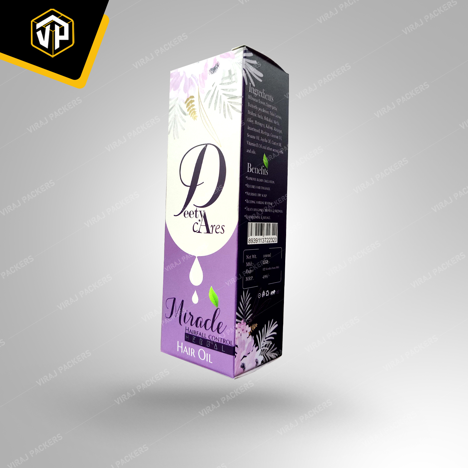 Hair Oil Packaging Boxes With Matt Lamination Manufacturer - Paper Material, Customized Size, Rectangular Shape, Uv Offset Printing , Eco-friendly, Snug Fit With Inserts, Elegant Design And Custom Branding Options