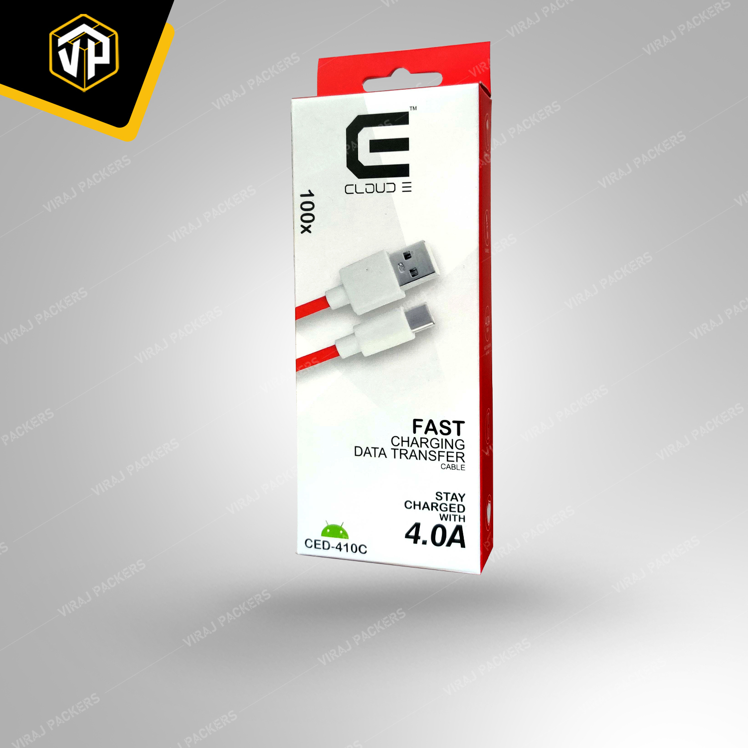 Data Cable Packaging Box - Eco-friendly Paper Material Customized Size Glossy Lamination With Compartments For Secure Storage And Easy Identification