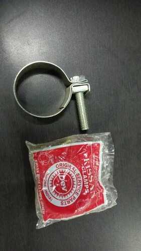 Heavy Duty Hose Clamp - Sturdy Metal, Custom Size | First-Class Standard, Elegant White and Golden Finish for Agricultural Use