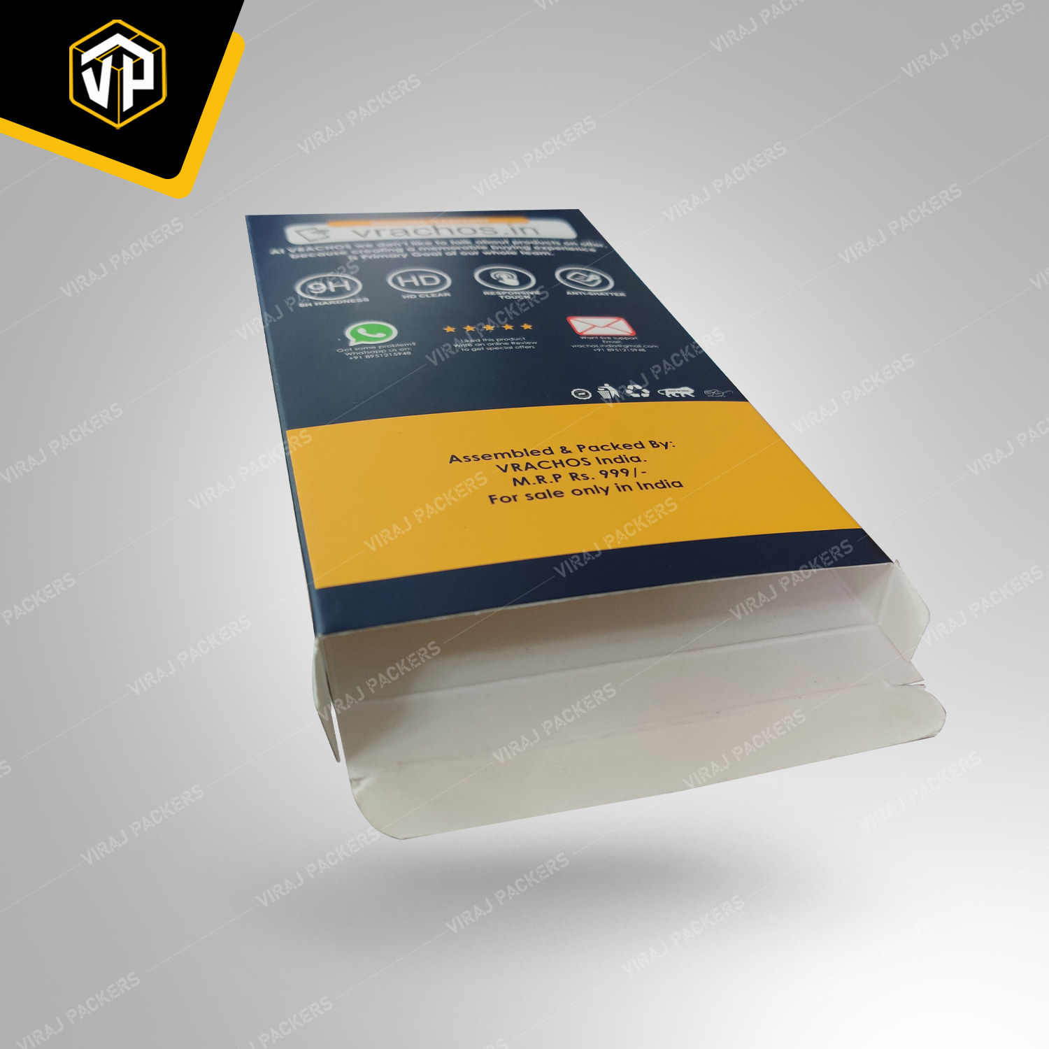 Premium Mobile Screen Protector Packaging Boxes Manufacturer - Paper Material, Customized Size, Glossy Lamination, Uv Offset Printing | Secure Compartments, Clear Window For Visibility, Easy-open Design, Custom Branding Options