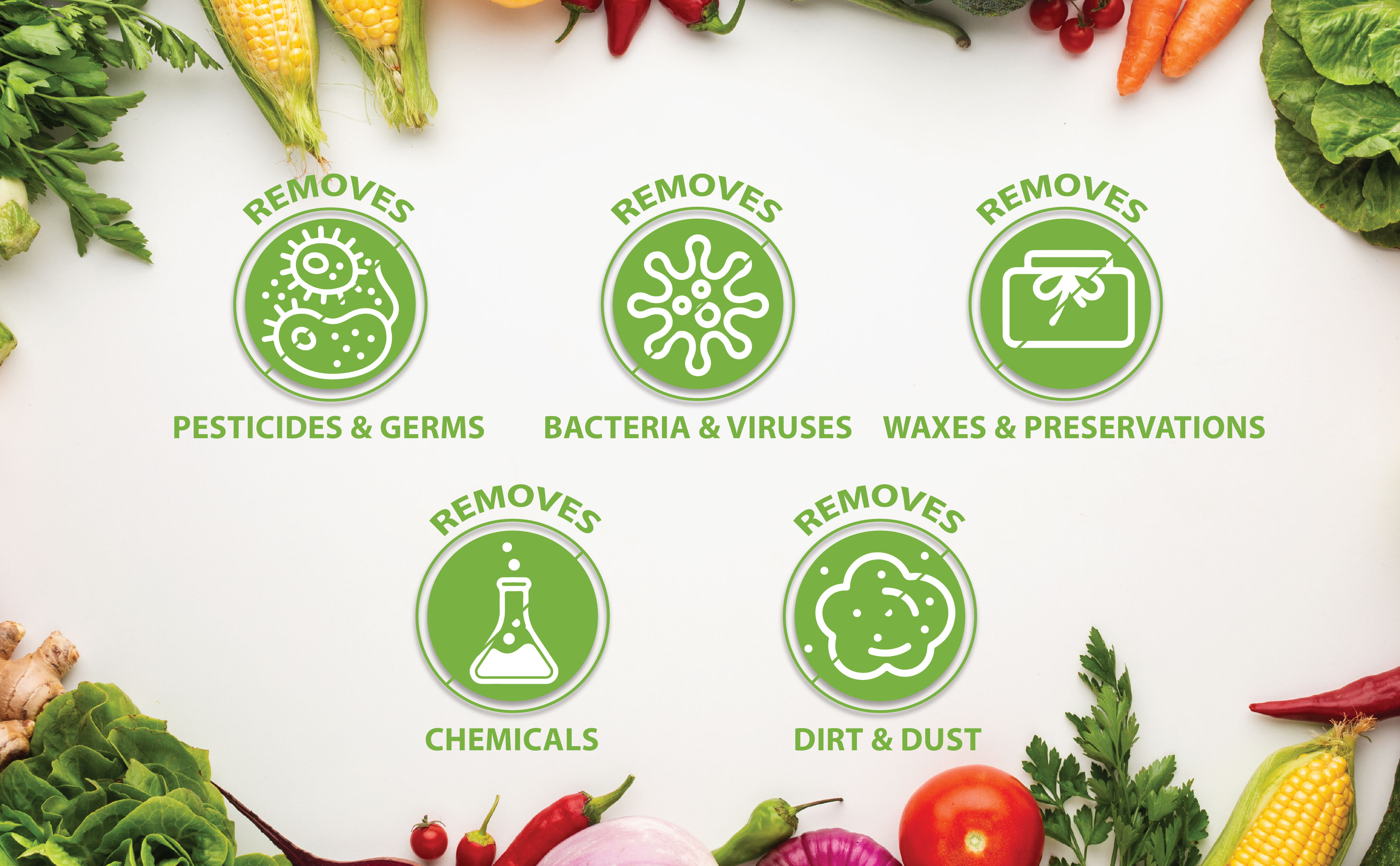 Vegwash+ Fruit & Vegetable Wash - Application: Food