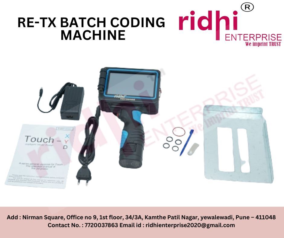 Semi-automatic Ridhi Portable Handheld Inkjet Printer
