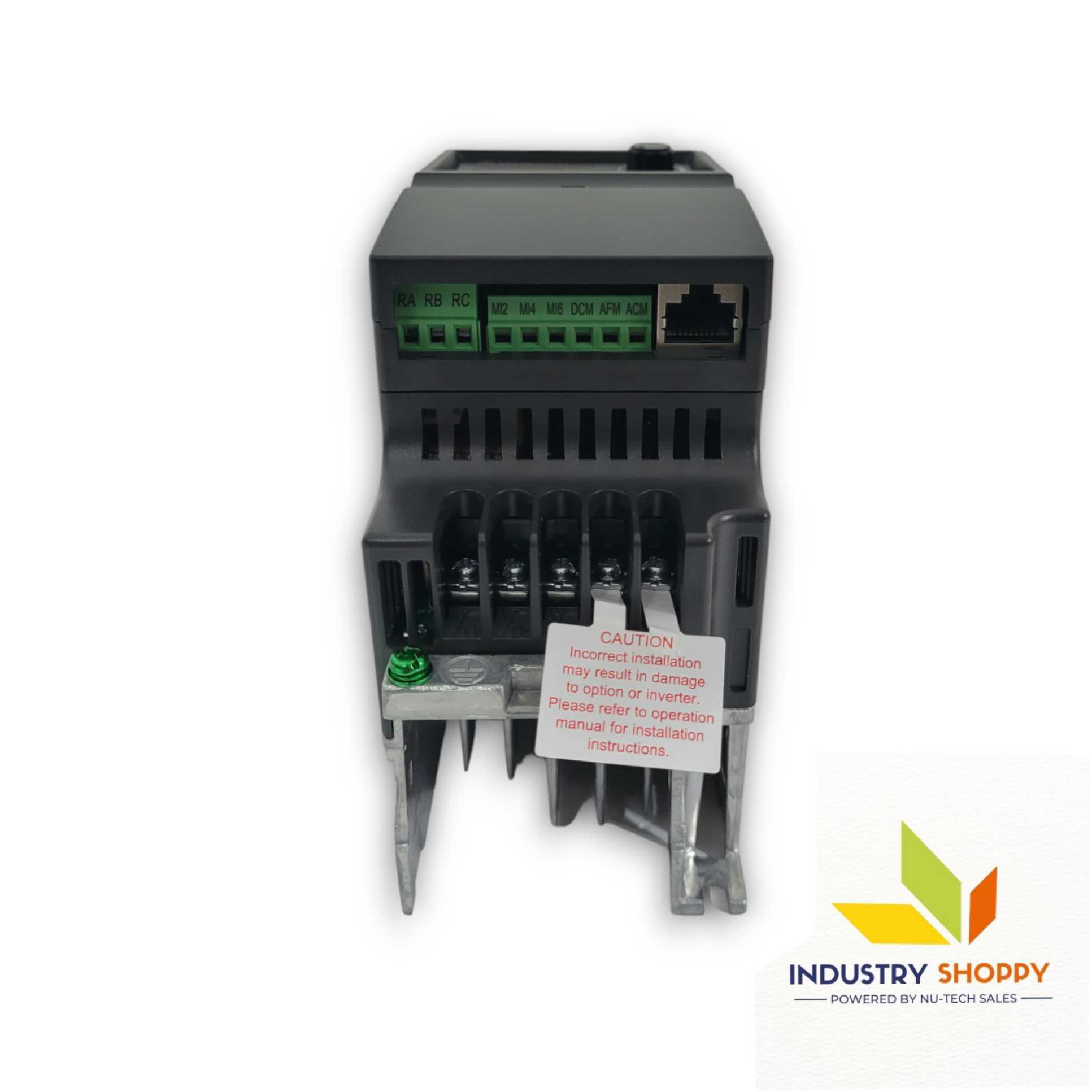 Delta Vfd007el43a Ac Drive - Metal & Plastic, 72x174x136 Mm, Matte Black | Integrated Emi Filter, Pid Control, Rs485 Modbus Communication