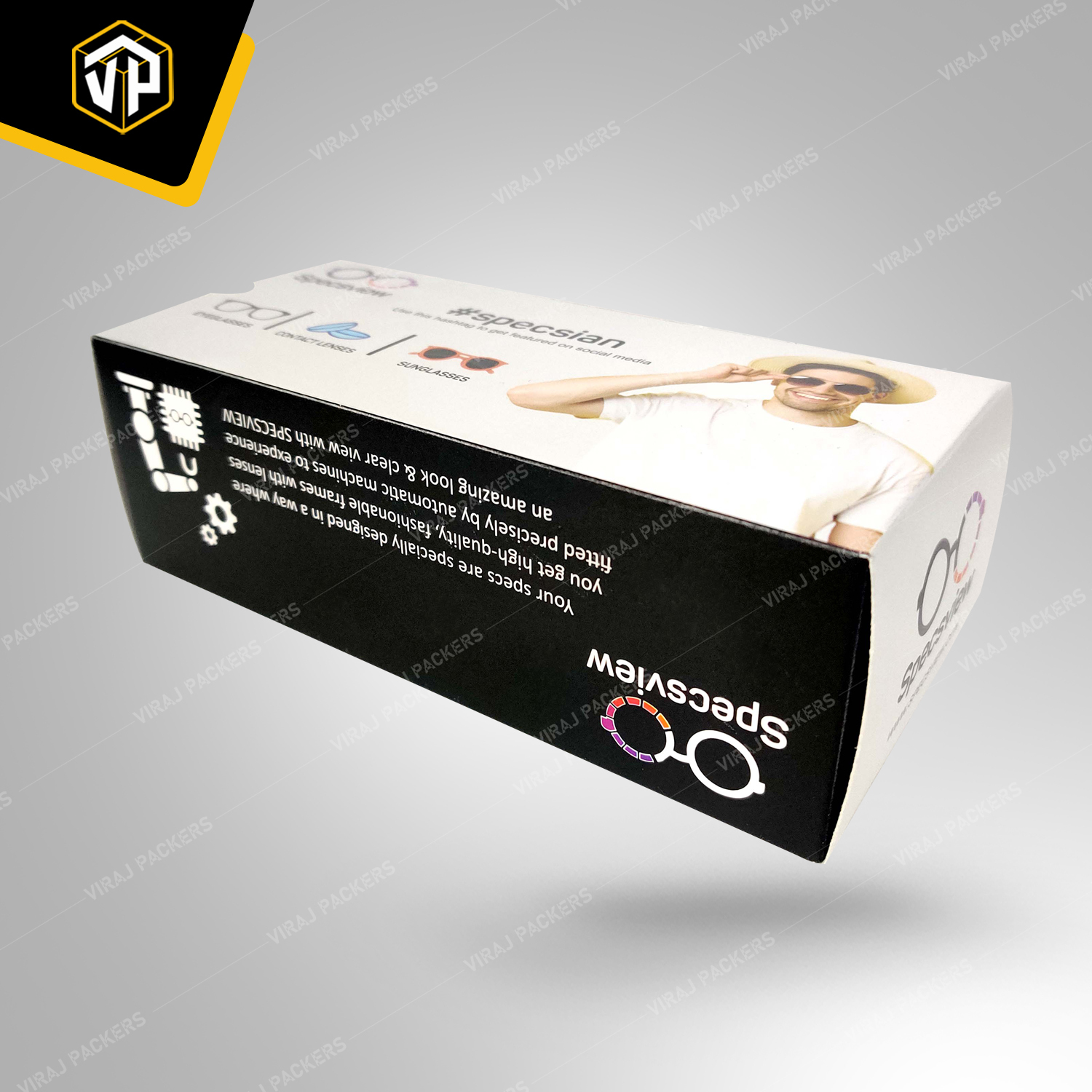 Eye Wear Packaging Boxes Manufacturer And Supplier - Paper Material, Customized Size, Glossy Laminated Finish | Durable, Scratch-resistant, Plush Lining