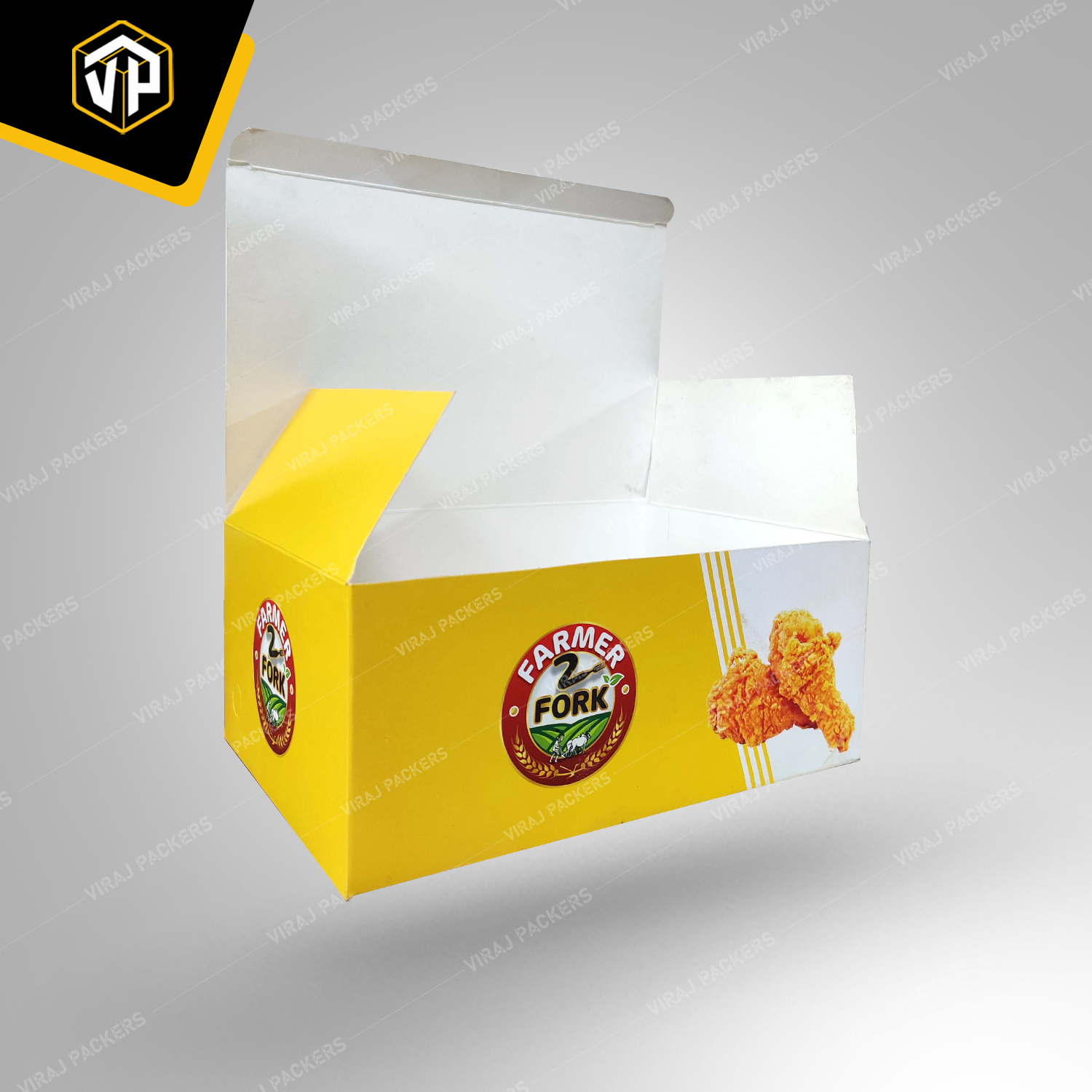 Large Size Fried Chicken Leg Piece Packaging Boxes Manufacturer - Paper Material, Customized Size, Glossy Finish , Grease-resistant Lining, Ventilation Holes For Crispiness
