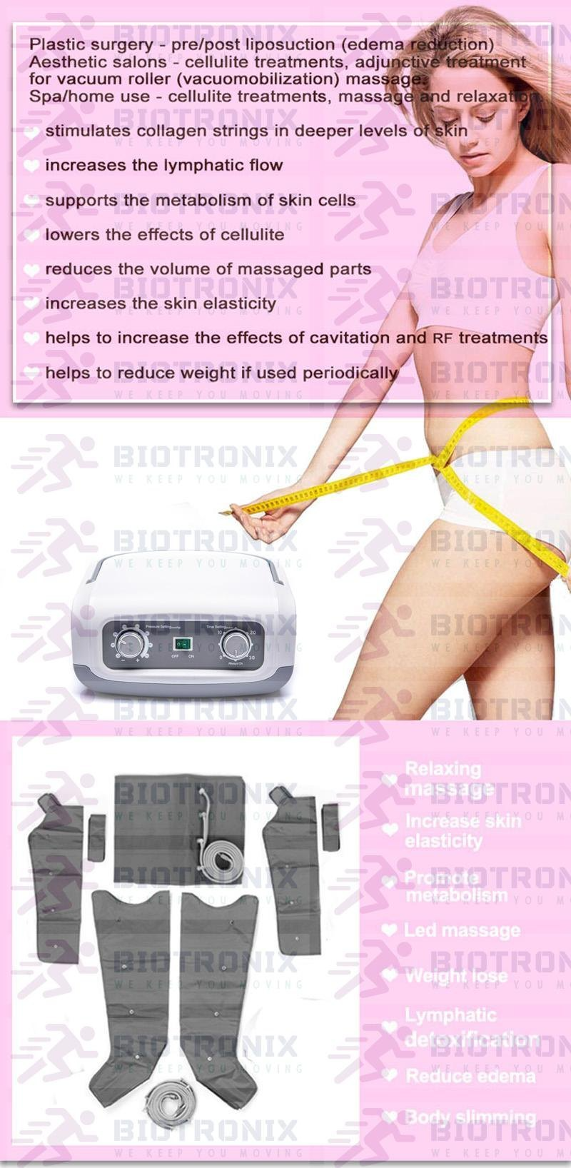 Sequential Air Compression Device - Abs Plastic, Four Chamber System | 30-250 Mmhg Pressure Range, Electric Powered, Enhanced Blood Circulation And Lymphatic Drainage