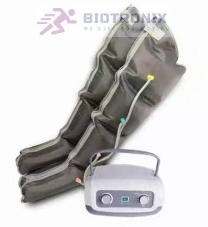 Sequential Air Compression Device - Abs Plastic, Four Chamber System | 30-250 Mmhg Pressure Range, Electric Powered, Enhanced Blood Circulation And Lymphatic Drainage