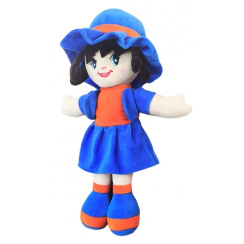 Curly Doll Soft Toy - Foam & Fiber Stuffed, Various Sizes, Multicolor Design | Ideal For Cuddling, Suitable For All Ages