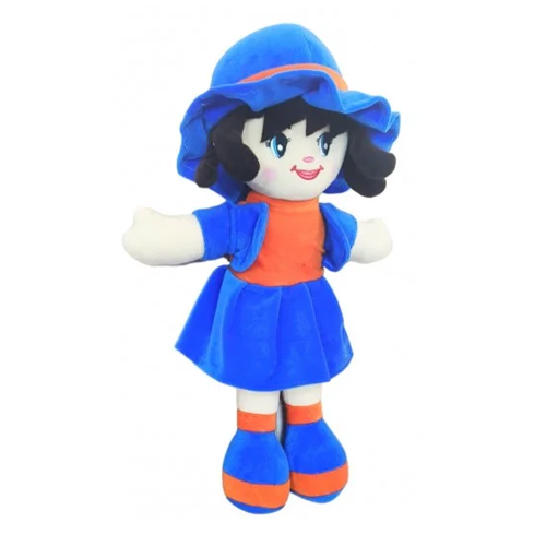 Curly Doll Soft Toy - Foam & Fiber Stuffed, Various Sizes, Multicolor Design | Ideal For Cuddling, Suitable For All Ages