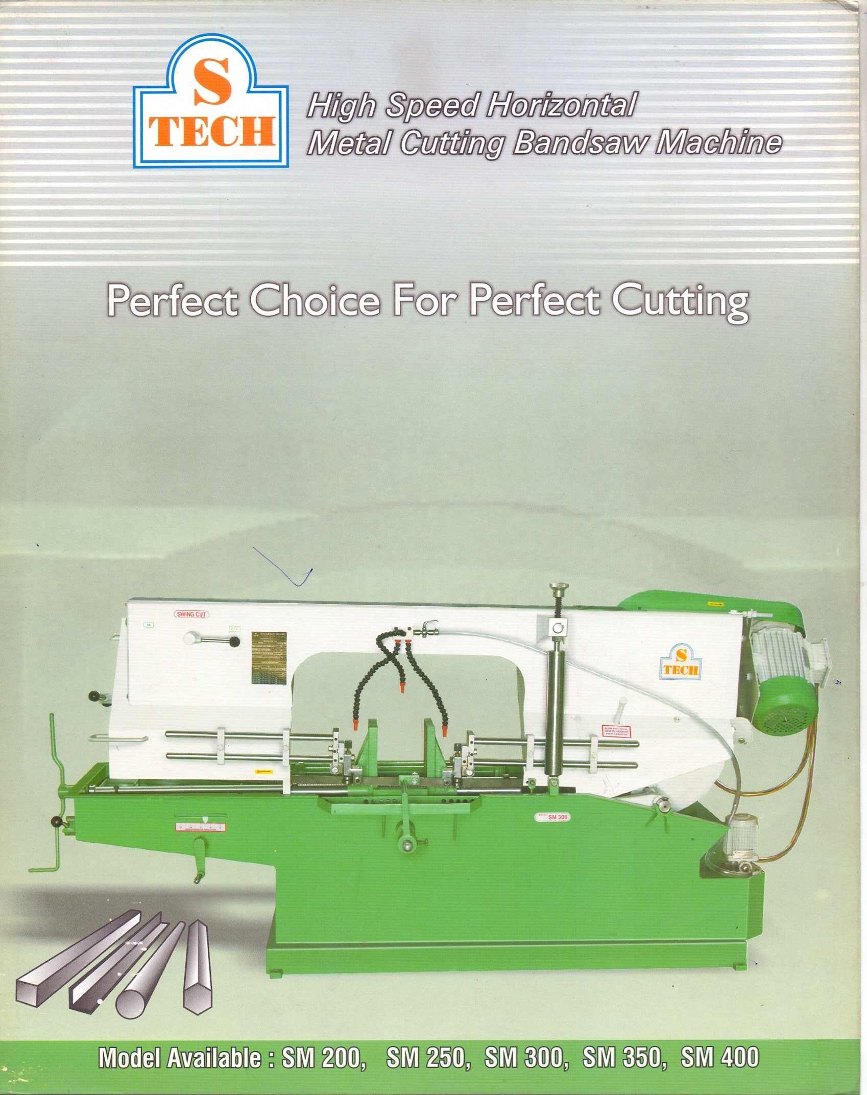 225 Mm Horizontal Band Saw Machine - Steel 2040x760x1070 Mm Green | Automatic Operation Swing-cut Precision Bi-metal Blade Low Noise