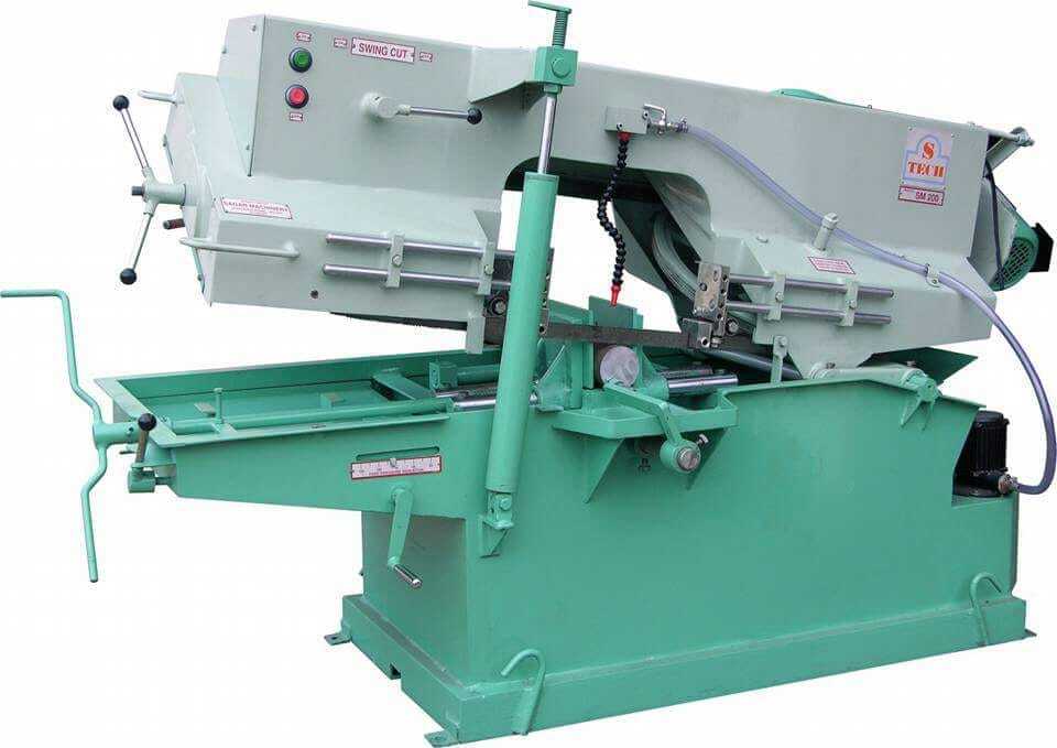 225 Mm Horizontal Band Saw Machine - Steel 2040x760x1070 Mm Green | Automatic Operation Swing-cut Precision Bi-metal Blade Low Noise