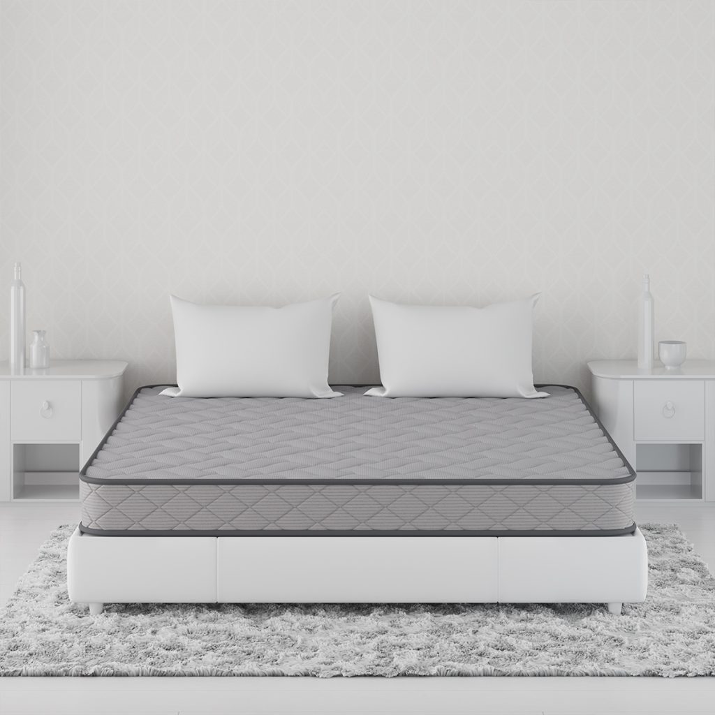 Klassic Popular - Polar Fleece Fabric, Queen Size, Intricately Quilted With Memory Foam, Anti Sagging Reinforcement, Breathable Natural Coir Layer
