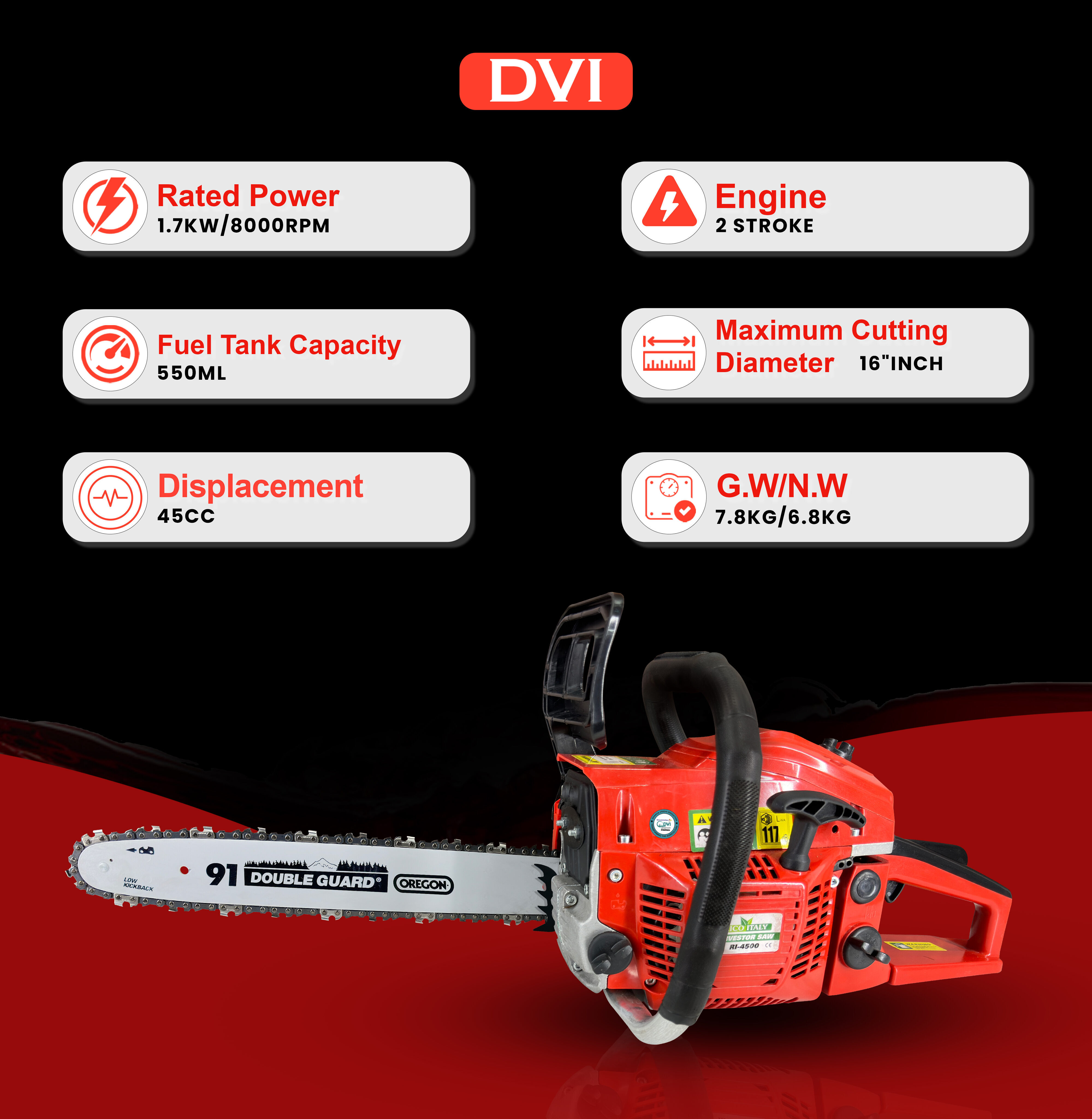 Chainsaw Machine 45cc