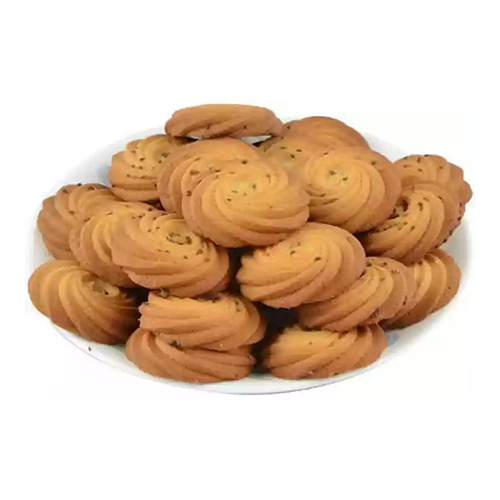 Ajwain Cookies - Round Shape, Semi-Hard Texture | Low-Fat, Sweet Taste with a Hint of Ajwain