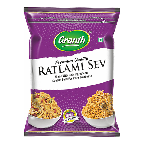 Ratlami Sev Granth Namkeen - Fat: Nil Percentage ( % )