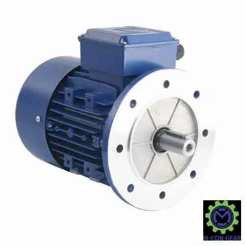 Worm Gear Motor - MS Material, 10 HP Power, 2500 RPM Speed, Blue and Silver Finish | Electric Start, 1 Year Warranty, 50 Hertz Frequency, Three Phase Operation
