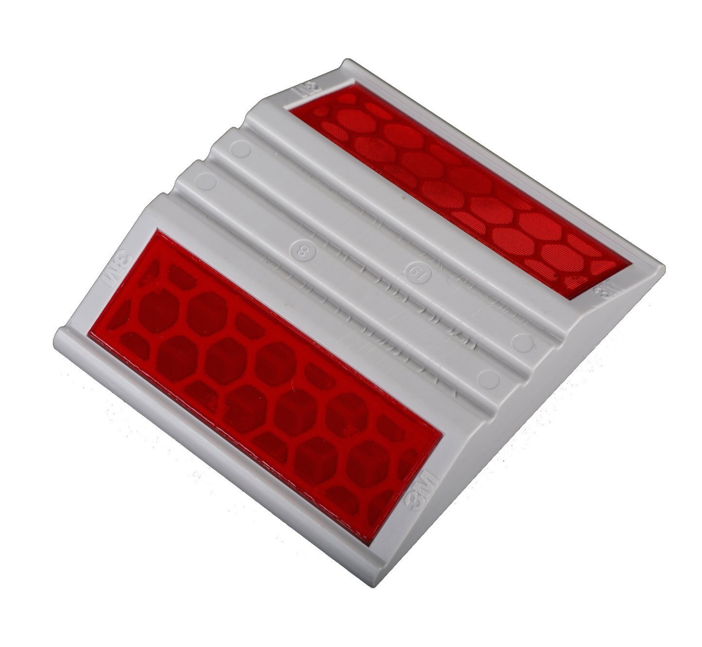 3m Raised Pavement Marker - Abs, 89 Mm X 80 Mm X 18 Mm | Multicolor, Manual Functionality, Durable For Infra Projects, 100 G Weight