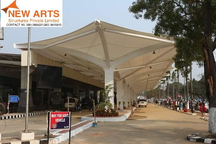 Tensile Structures - Durable Fabric Canopy | Uv Resistant, Weatherproof Design, Customizable Dimensions