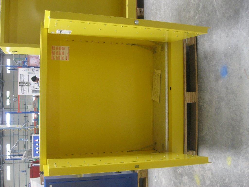 Flammable Solvent Cabinet - Stainless Steel, Customizable Color Options | Chemical Resistant, Eco-friendly, Fireproof Standard, Rust Proof, Uv Resistant, Washable, Water Resistant