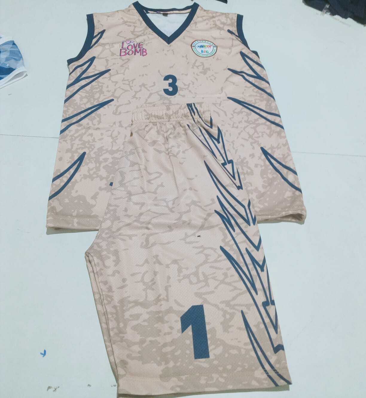 Finicky Customized Basketball Kit - Imported Caramel Fabric, Customized Size | Black Color, Stylish Design, Good Quality For Summer