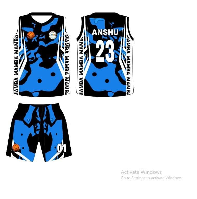 Finicky Customized Basketball Kit - Imported Caramel Fabric, Customized Size | Black Color, Stylish Design, Good Quality For Summer