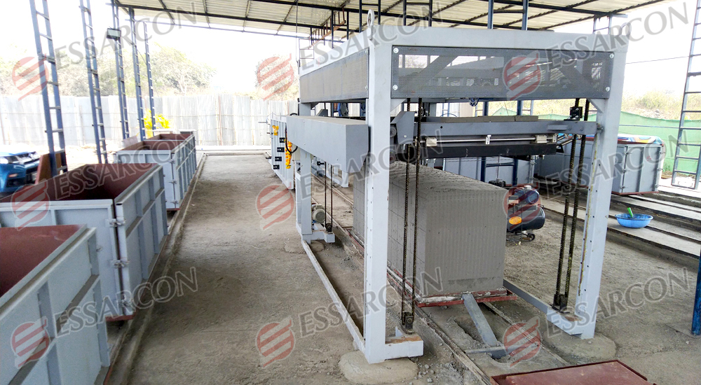 Mini Aac Block Manufacturing Unit - Color: Grey