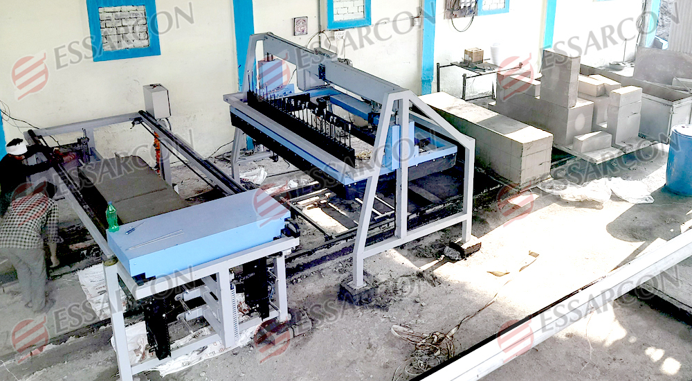 Grey Alc Aerated Concrete Block Plant