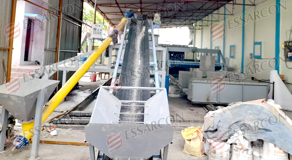 Grey Alc Aerated Concrete Block Plant
