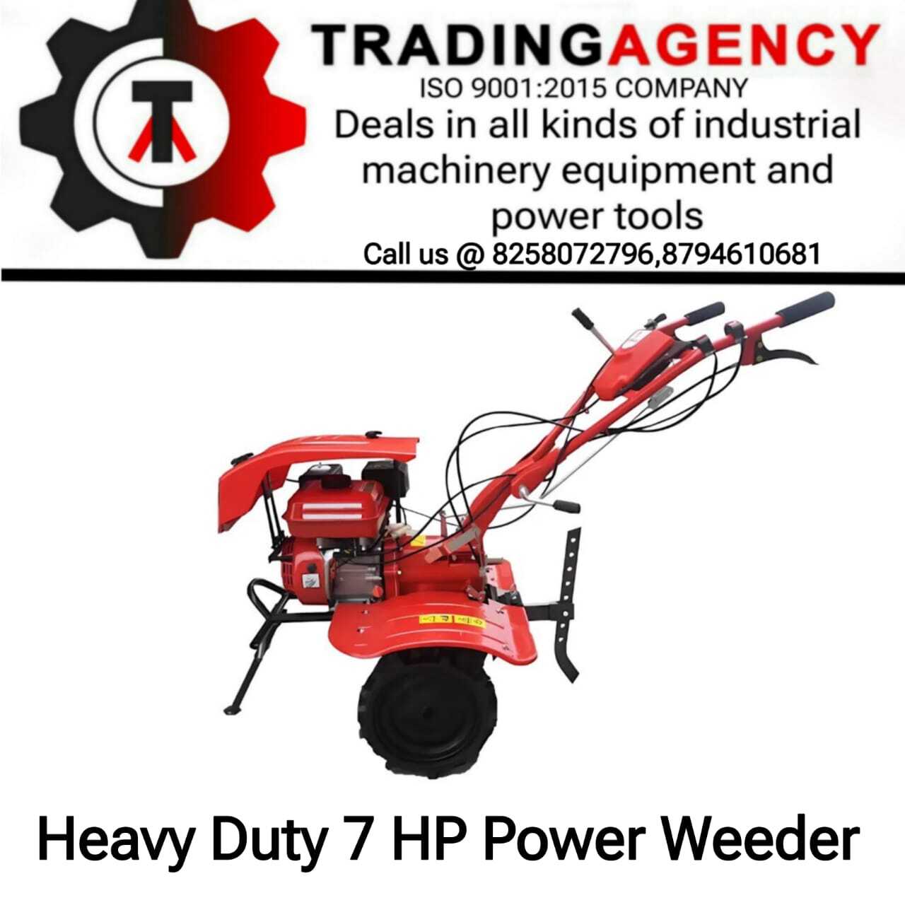 Power Weeder - 7 Hp Petrol Engine, 212 Cc Displacement, 32 Adjustable Blades, 18-40 Inch Cultivation Width, 3-9 Inch Depth, Recoil Start, 85 Kg Weight | Efficient Gear Drive, Splash Lubrication System, Constant Mesh Gear Box