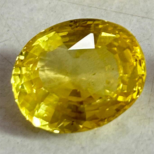 Oval Ceylon Yellow Sapphire - Natural Sapphire, Emerald Cut Shape, Customizable Sizes, Radiation Enhanced Brilliance, Stunning Yellow Color