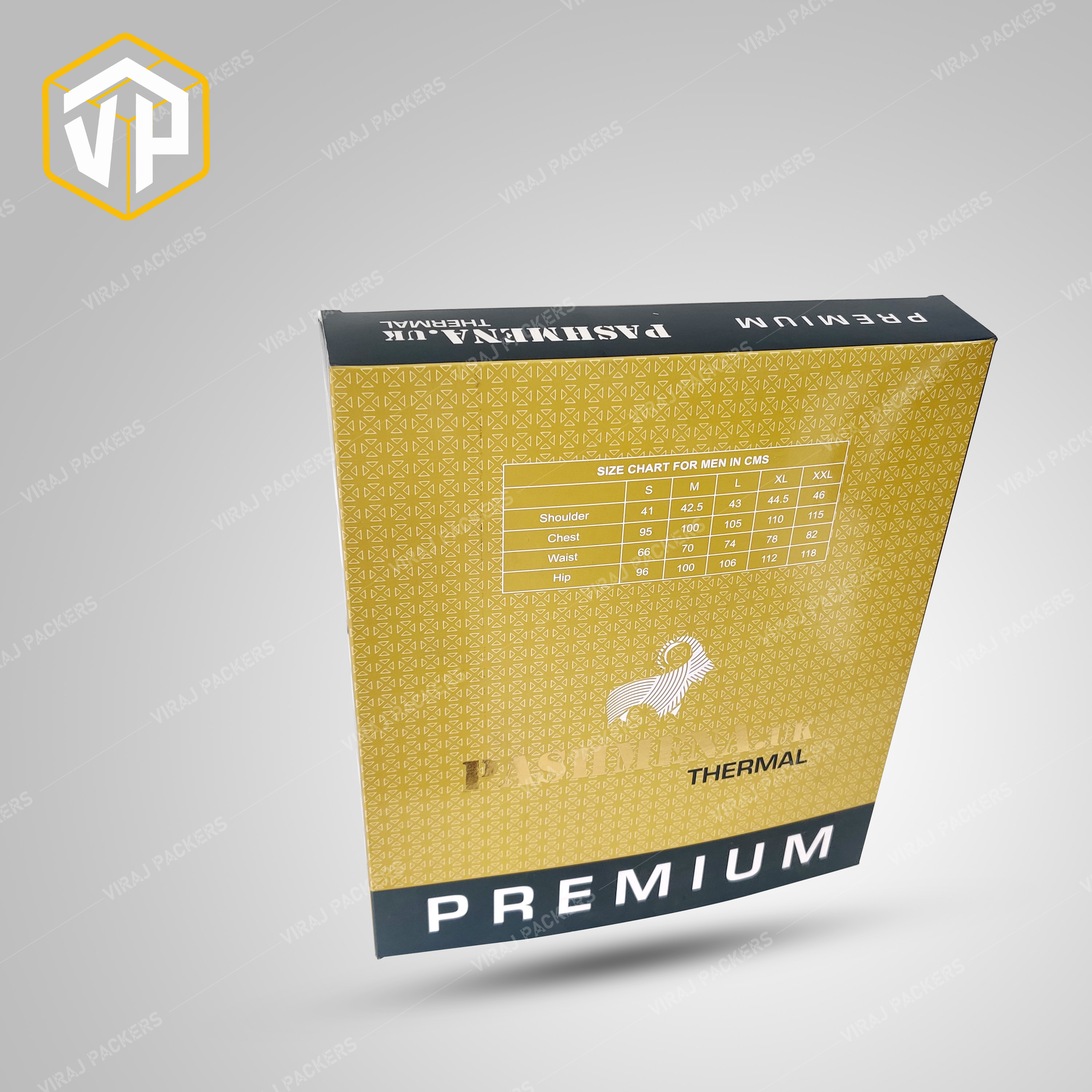 Thermal Wear Packaging Boxes - Durable Paper Material, Custom Sizes With Glossy Lamination, Secure Closures And Eco-friendly Options